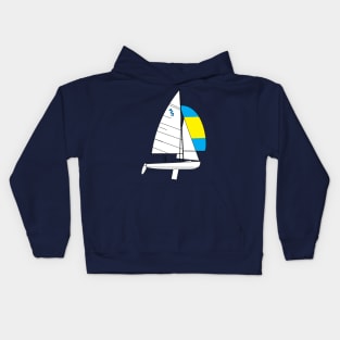 International 420 Sailboat Kids Hoodie